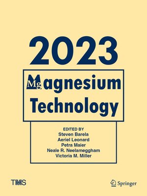 cover image of Magnesium Technology 2023